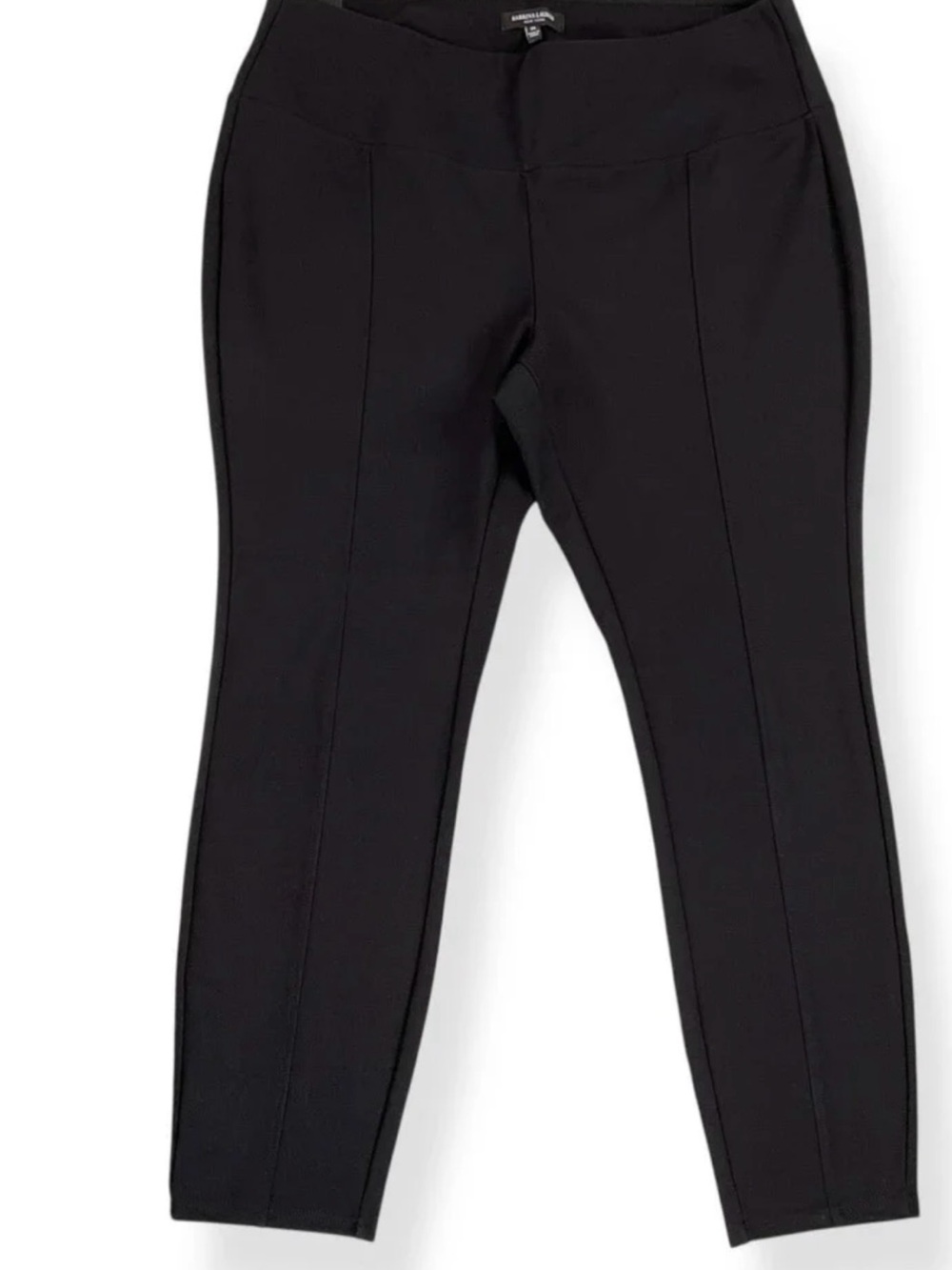 Slim Black Pull-On Ponte Leggings